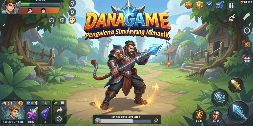 Tangkapan layar dari gameplay simulasi yang mendalam di DANAGAME.
