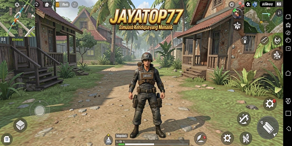 Tampilan gameplay <strong>JAYATOP77</strong> dengan aksi simulasi kehidupan.