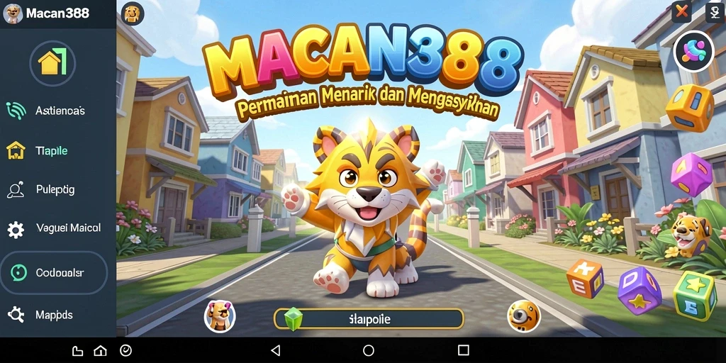 Tampilan gameplay penuh warna dan seru dari MACAN388.