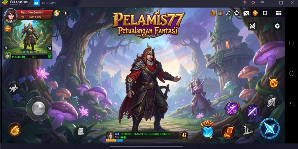 Tampilan menakjubkan dari gameplay RPG PELAMIS77.