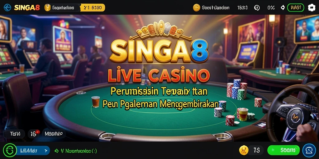 Screenshot gameplay SINGA8 yang menarik dan interaktif di Live Casino.