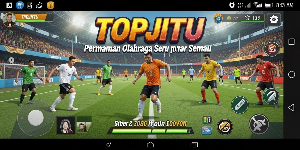 Tampilan gameplay yang menegangkan dan interaktif di TOPJITU.